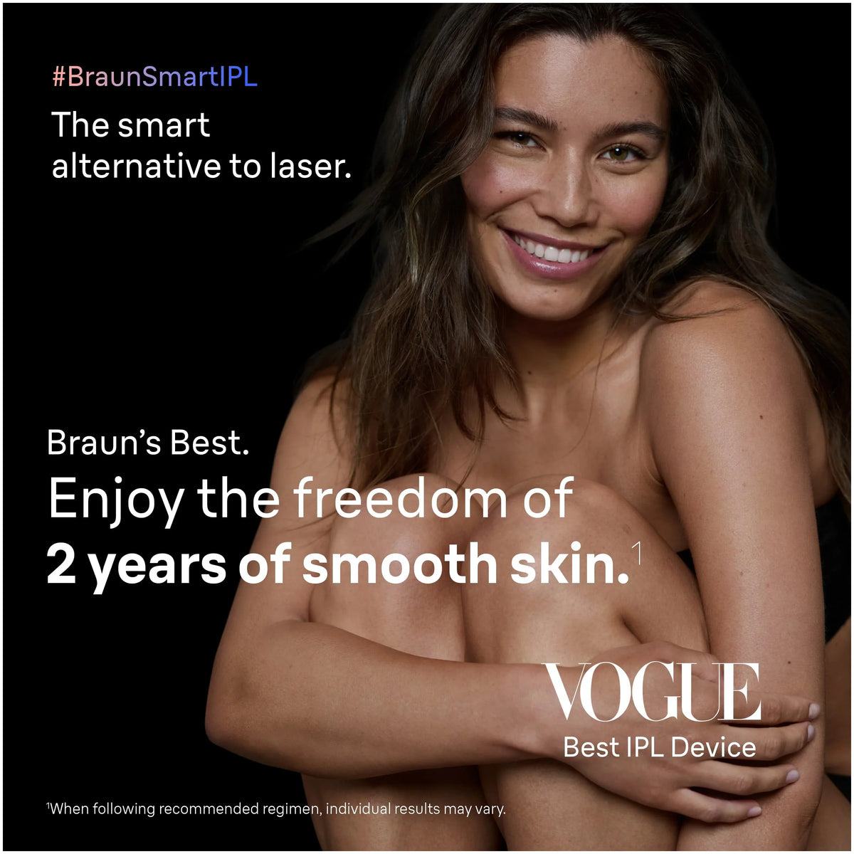 Braun Skin i·expert Smart IPL: At Home Alternative to Laser Hair Removal with 3 Caps and Leather Pouch, PL7243