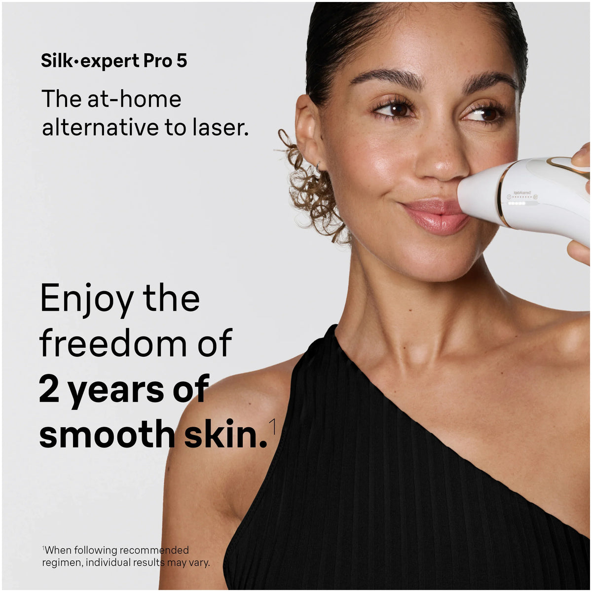 Braun Smart IPL, Silk·Expert Pro 5: At Home Alternative to Laser Hair Removal with 2 Caps and Leather Pouch, IPL5137